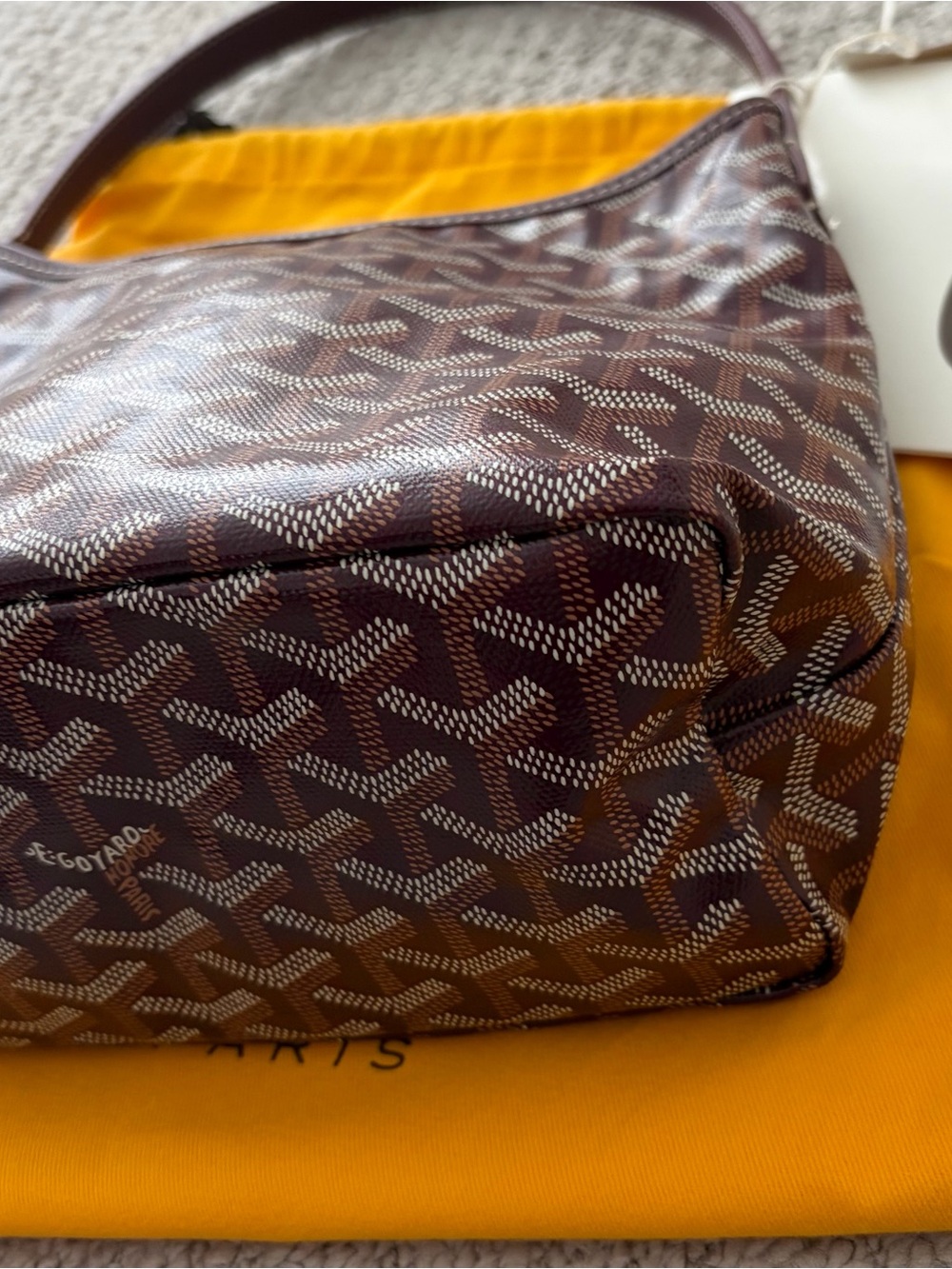 Goyard Mini Boheme Hobo Burgundy Authentic NWT - Picture 9 of 16